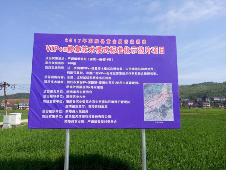 茶陵县VIP+n修复技术模式标准化示范片项目